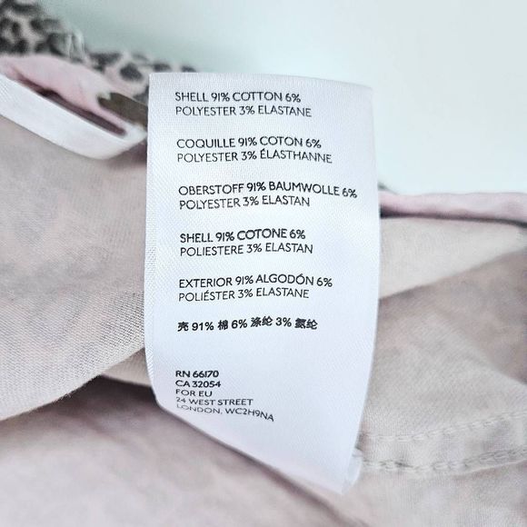 FREE PEOPLE Cheetah Leopard Print Pink Blush Punk Femme Denim Mini Skirt Size: 4 - Picture 7 of 7